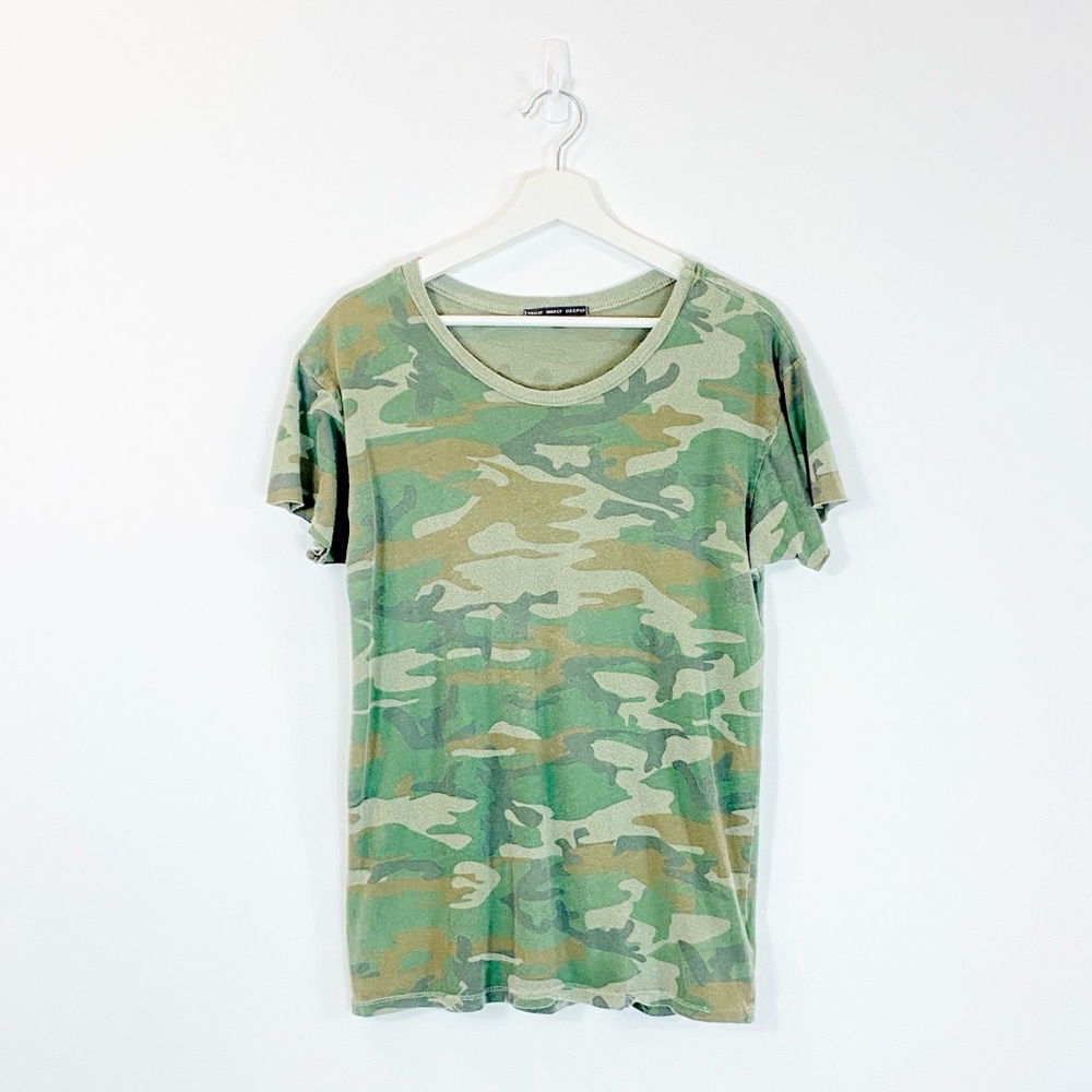 Urban Outfitters Truly Madly Deeply Camouflage Print T-Shirt
